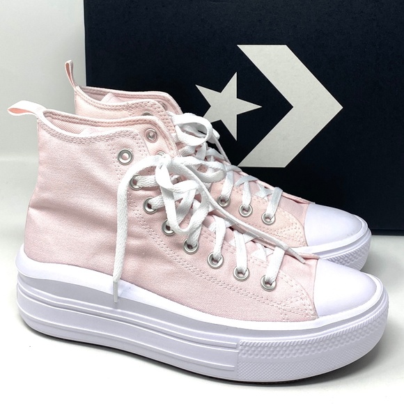 Converse Chuck Taylor Move Platform Canvas Pink Shoes Kid Women Sneakers A03629C - Picture 2 of 11